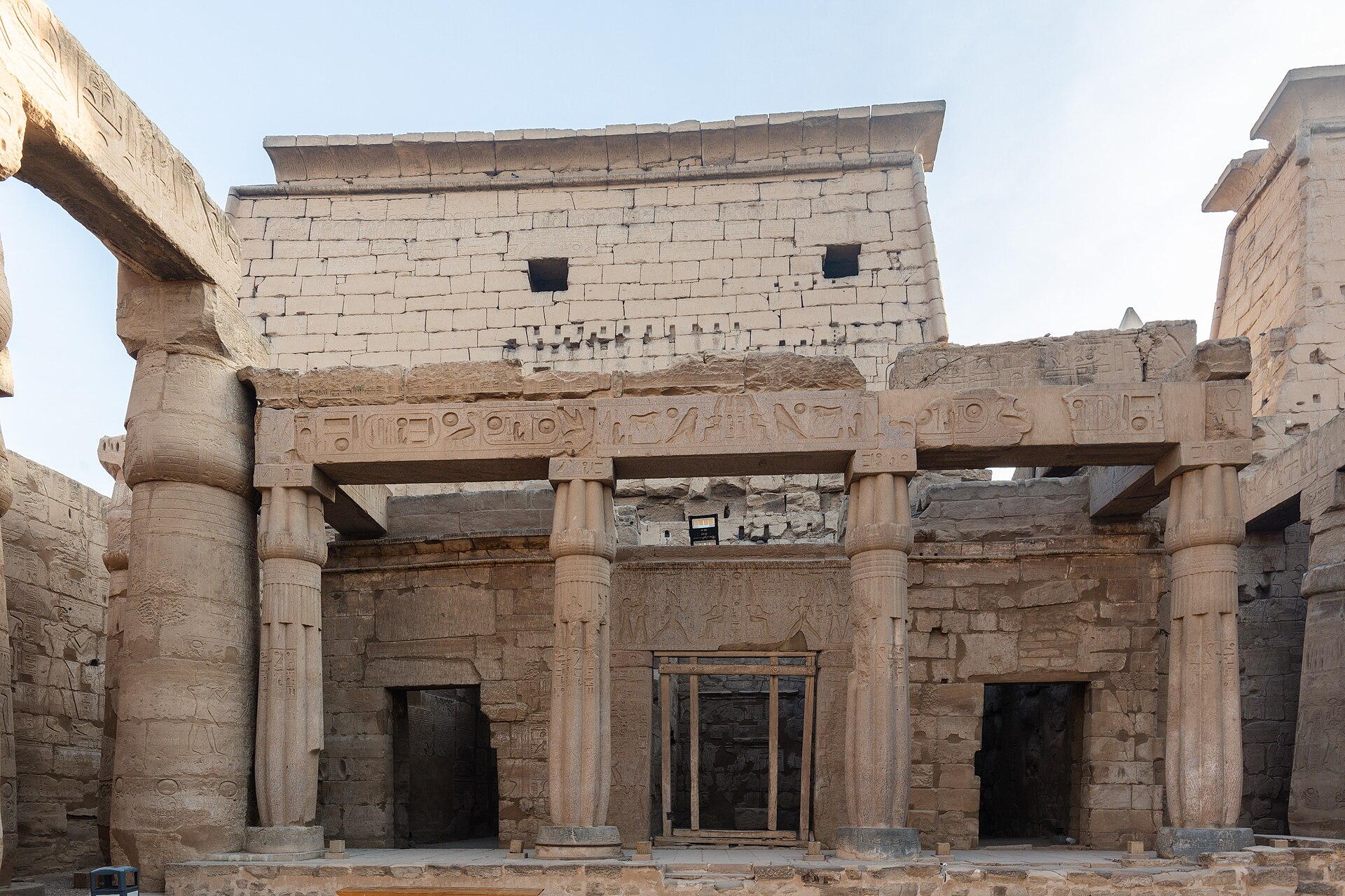 The colonnade of Amenhotep III at Luxor Temple