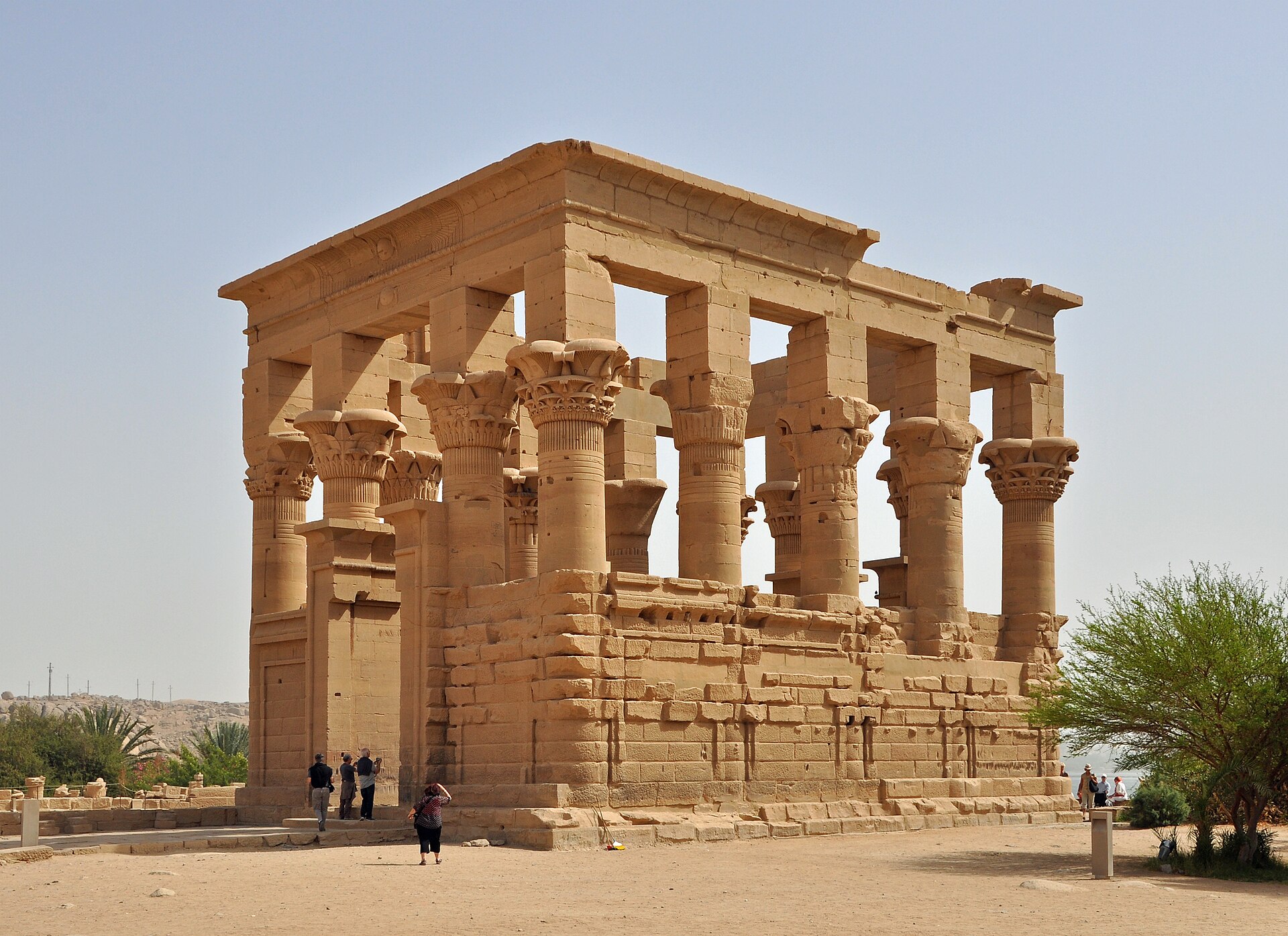 The temple of Isis on Agilkia island in the Aswan reservoir